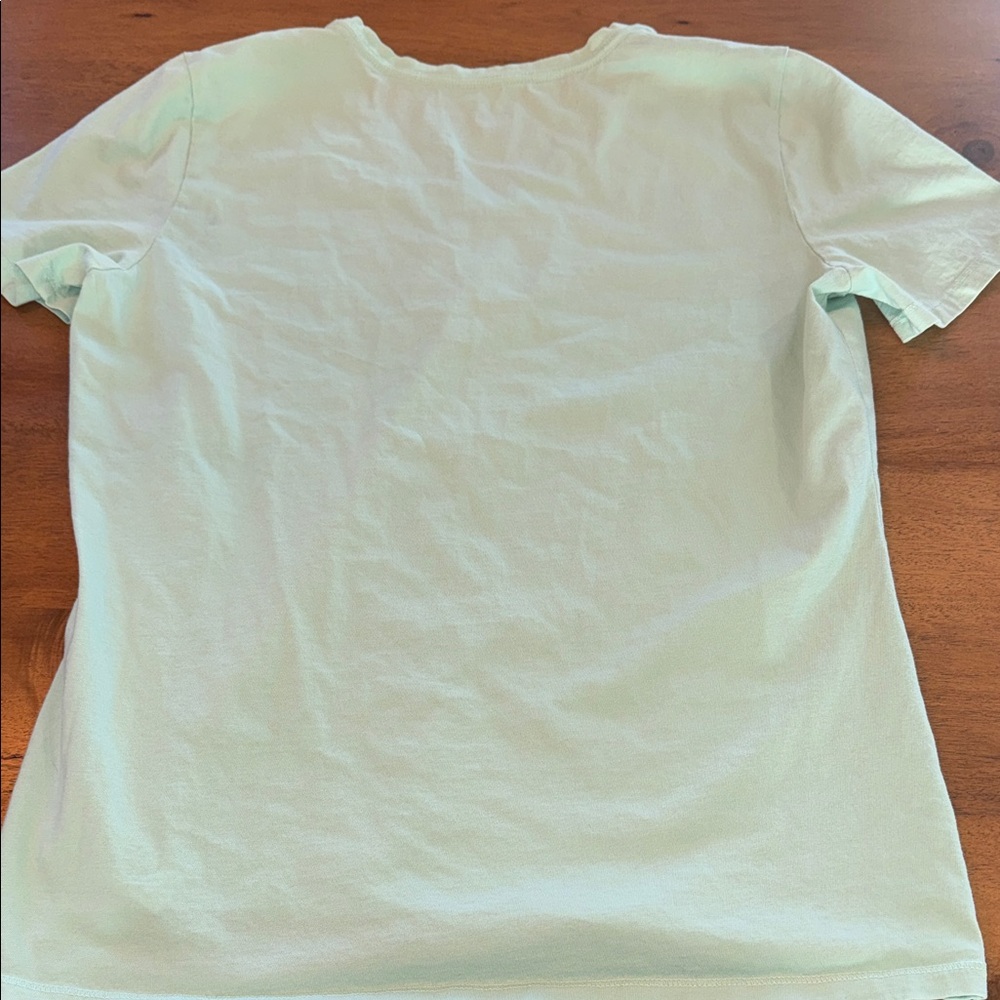 Life Is Good Mint Green V-Neck Daisy Graphic Tee - Picture 5 of 5